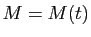 $ M=M(t)$