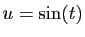 $ u=\sin(t)$