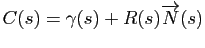 $ C(s)=\gamma(s) + R(s) \overrightarrow{N}(s)$