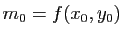 $ m_0=f(x_0,y_0)$