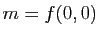 $ m=f(0,0)$