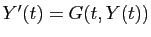 $ Y'(t)=G(t,Y(t))$